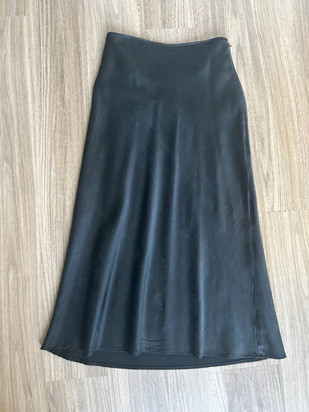 Caes Cupro Black Midi Skirt